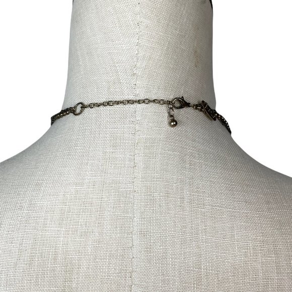 Vintage Unique Heart Pendant Statement Necklace Marked Avenue - Picture 3 of 6